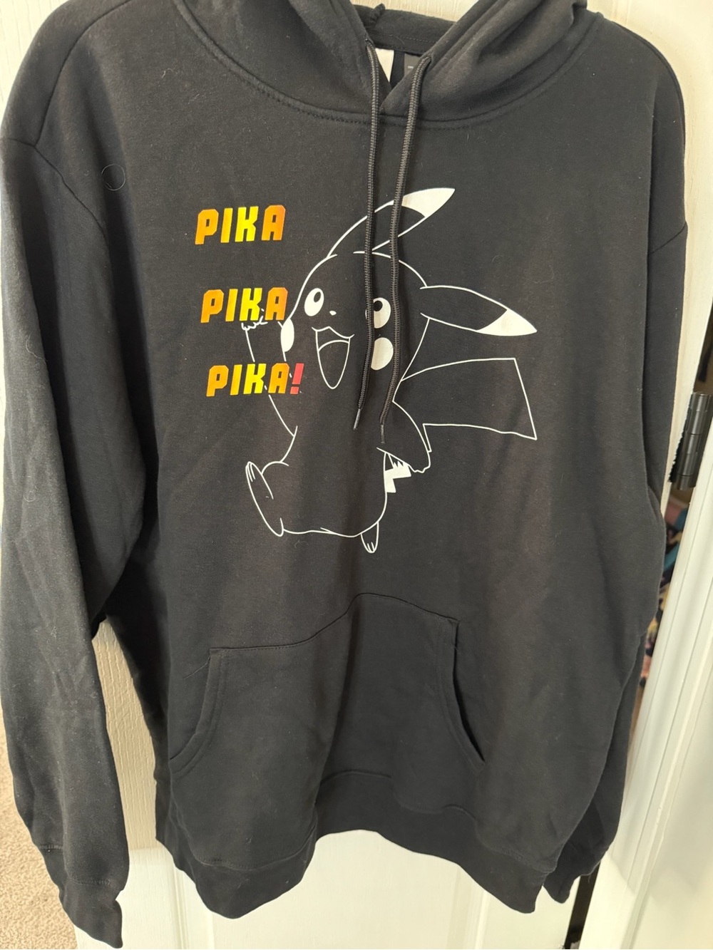 Pokemon Black Pikachu Graphic Hoodie Sweatshirt